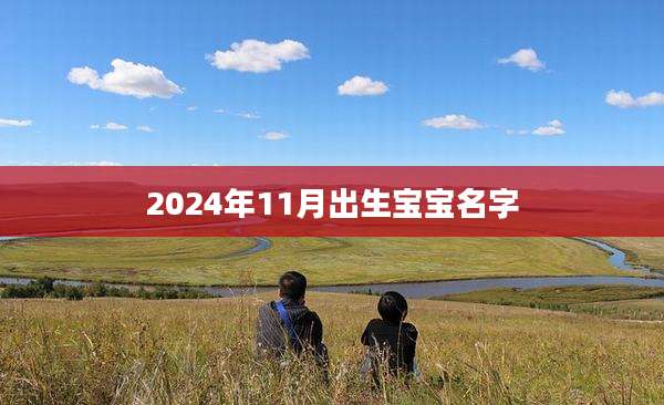 2024年11月出生宝宝名字