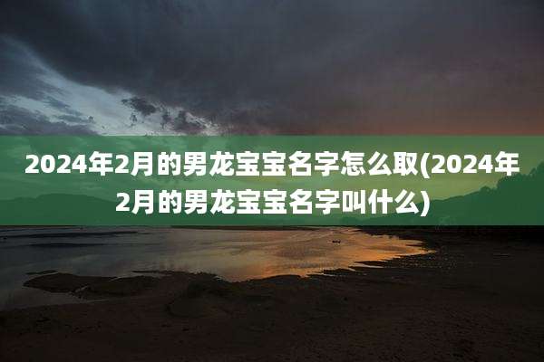 2024年2月的男龙宝宝名字怎么取(2024年2月的男龙宝宝名字叫什么)