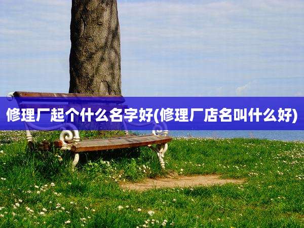 修理厂起个什么名字好(修理厂店名叫什么好)