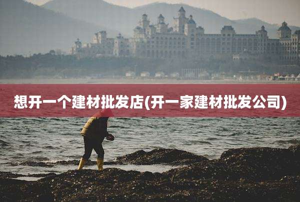想开一个建材批发店(开一家建材批发公司)
