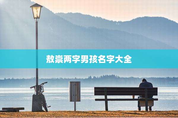 敖崇两字男孩名字大全