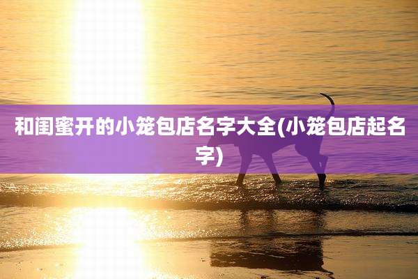 和闺蜜开的小笼包店名字大全(小笼包店起名字)