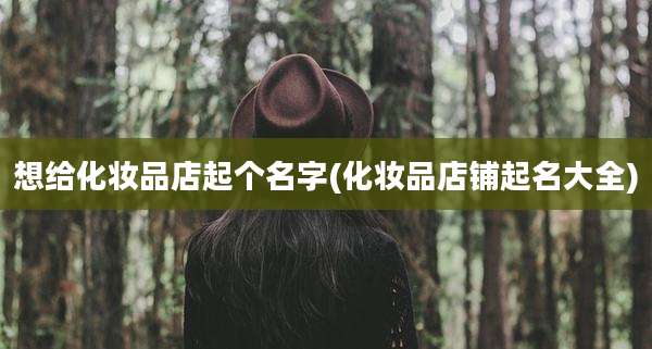 想给化妆品店起个名字(化妆品店铺起名大全)