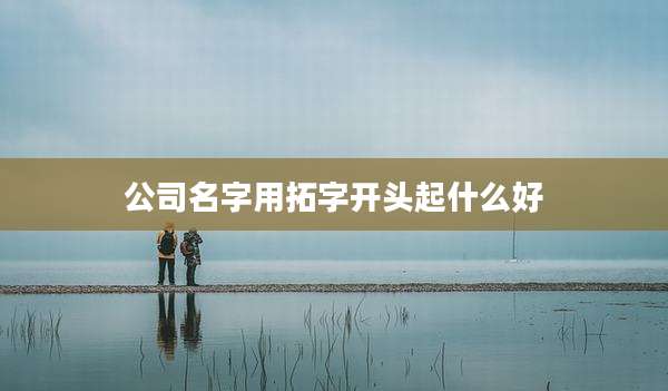 公司名字用拓字开头起什么好