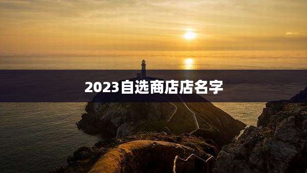 2023自选商店店名字
