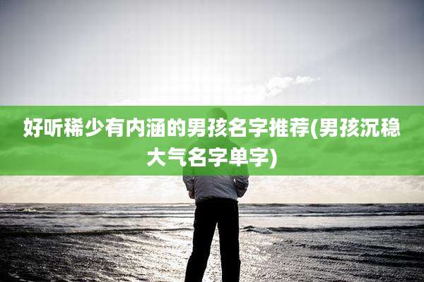 好听稀少有内涵的男孩名字推荐(男孩沉稳大气名字单字)