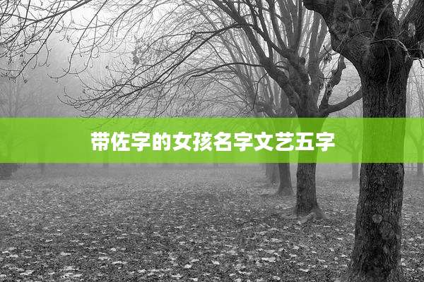 带佐字的女孩名字文艺五字
