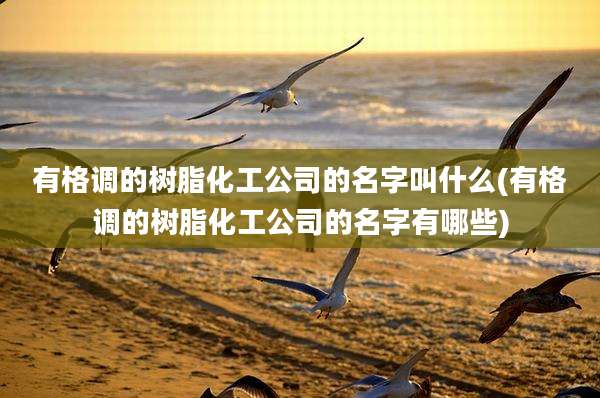 有格调的树脂化工公司的名字叫什么(有格调的树脂化工公司的名字有哪些)