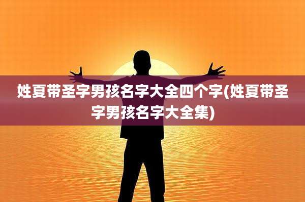 姓夏带圣字男孩名字大全四个字(姓夏带圣字男孩名字大全集)