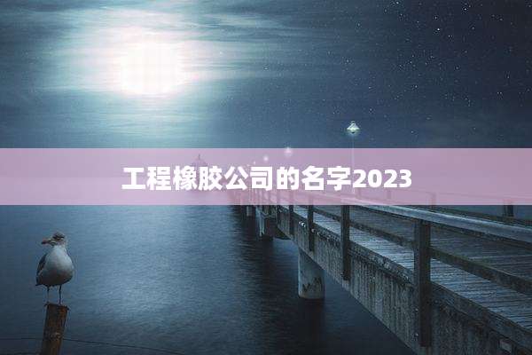 工程橡胶公司的名字2023