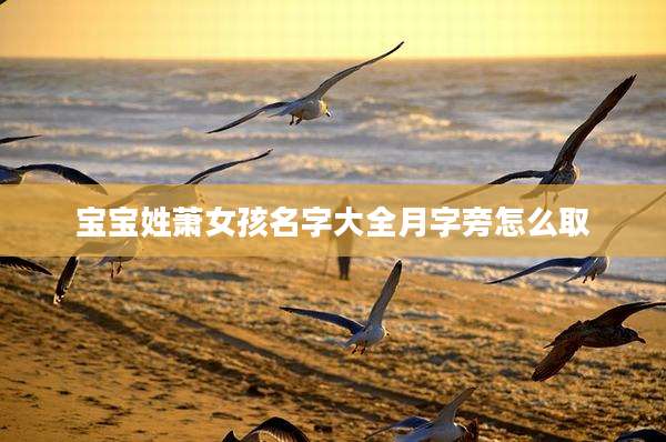 宝宝姓萧女孩名字大全月字旁怎么取