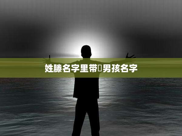 姓滕名字里带瑄男孩名字