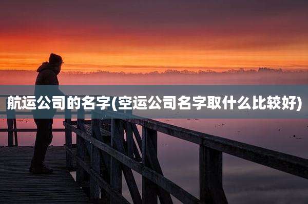 航运公司的名字(空运公司名字取什么比较好)