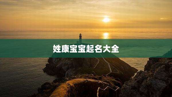姓康宝宝起名大全