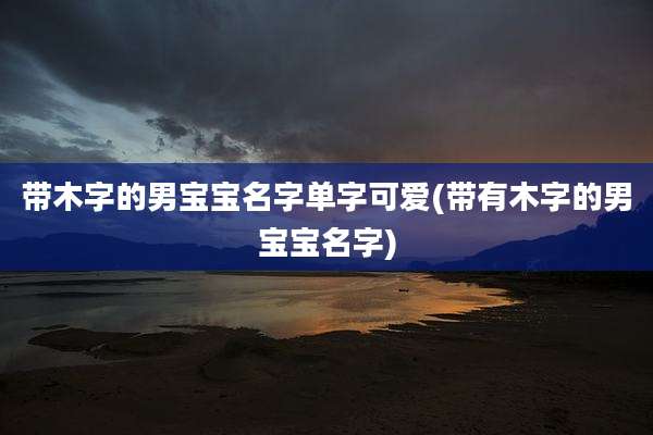 带木字的男宝宝名字单字可爱(带有木字的男宝宝名字)