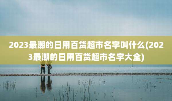2023最潮的日用百货超市名字叫什么(2023最潮的日用百货超市名字大全)