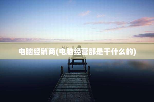 电脑经销商(电脑经营部是干什么的)