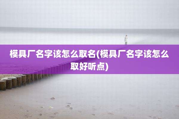 模具厂名字该怎么取名(模具厂名字该怎么取好听点)
