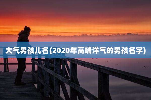 大气男孩儿名(2020年高端洋气的男孩名字)