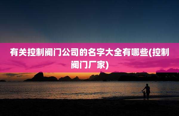 有关控制阀门公司的名字大全有哪些(控制阀门厂家)