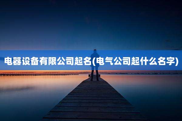 电器设备有限公司起名(电气公司起什么名字)