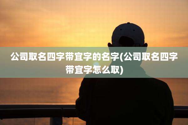 公司取名四字带宜字的名字(公司取名四字带宜字怎么取)