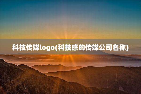 科技传媒logo(科技感的传媒公司名称)