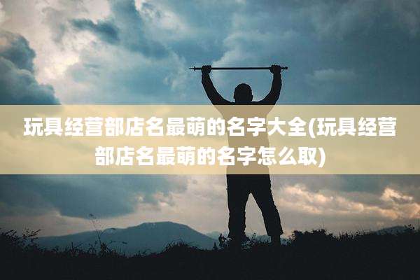 玩具经营部店名最萌的名字大全(玩具经营部店名最萌的名字怎么取)