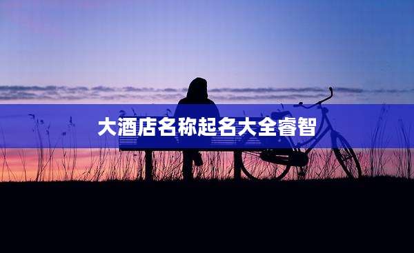 大酒店名称起名大全睿智