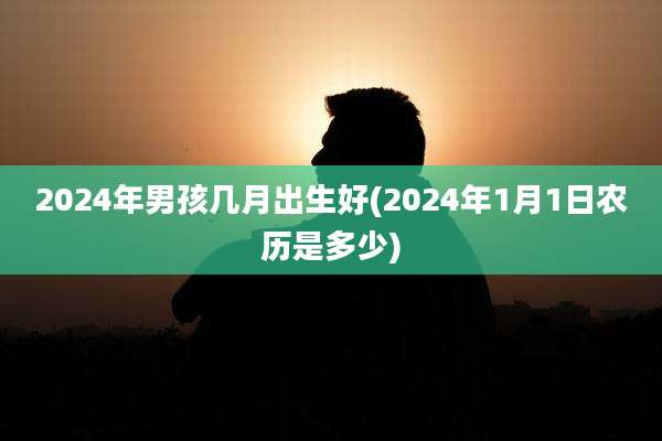 2024年男孩几月出生好(2024年1月1日农历是多少)