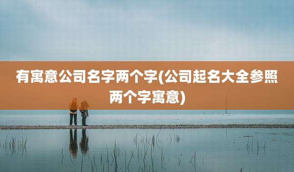 有寓意公司名字两个字(公司起名大全参照两个字寓意)