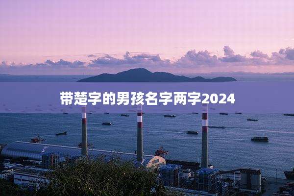 带楚字的男孩名字两字2024