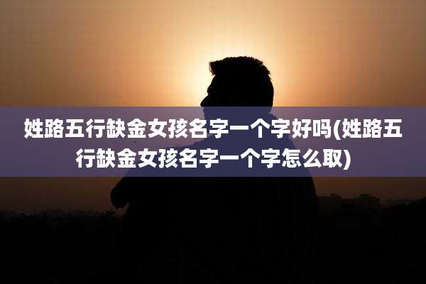 姓路五行缺金女孩名字一个字好吗(姓路五行缺金女孩名字一个字怎么取)
