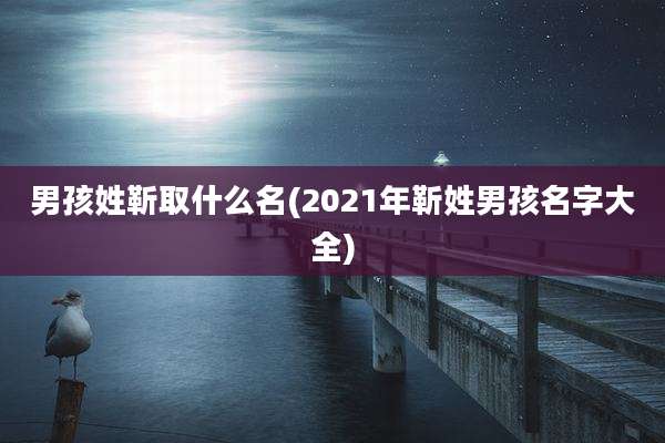 男孩姓靳取什么名(2021年靳姓男孩名字大全)