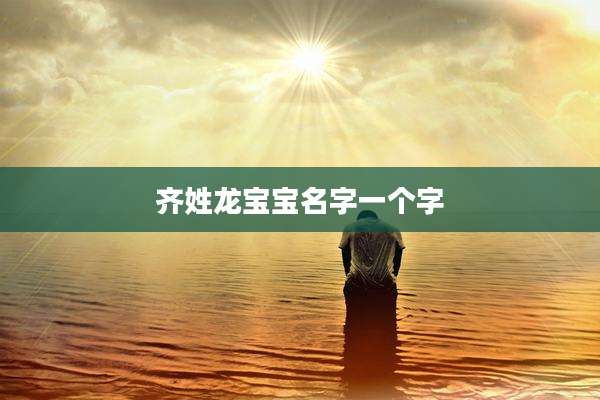 齐姓龙宝宝名字一个字