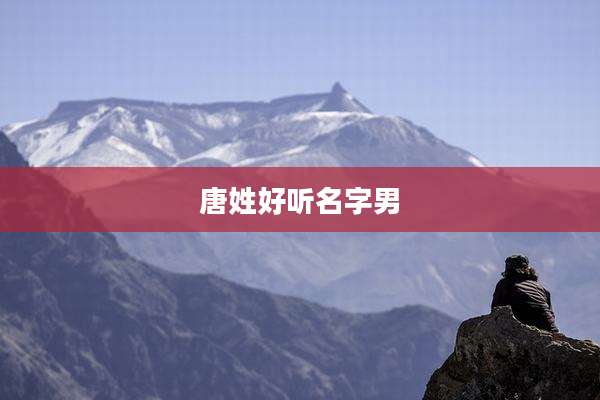 唐姓好听名字男