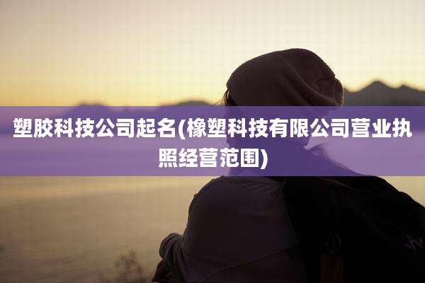 塑胶科技公司起名(橡塑科技有限公司营业执照经营范围)