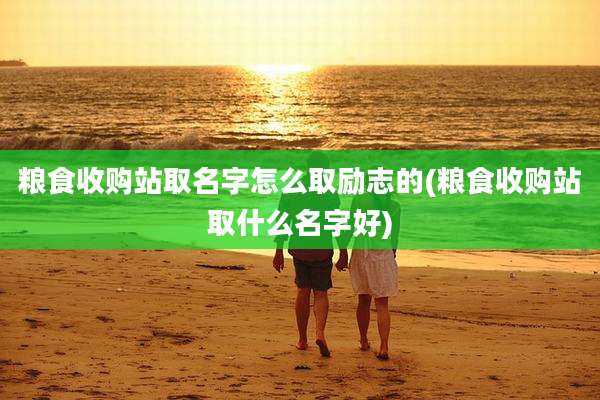 粮食收购站取名字怎么取励志的(粮食收购站取什么名字好)