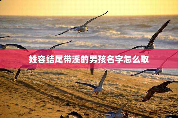 姓容结尾带溪的男孩名字怎么取
