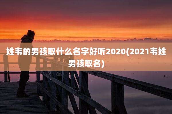 姓韦的男孩取什么名字好听2020(2021韦姓男孩取名)
