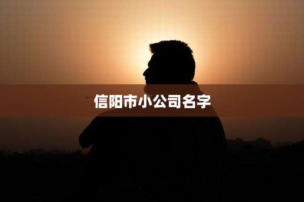 信阳市小公司名字