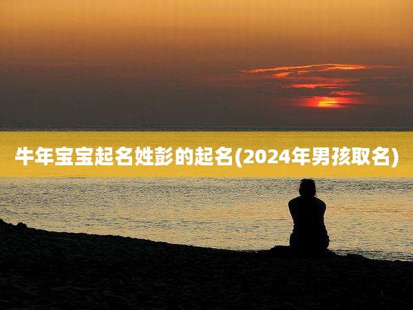牛年宝宝起名姓彭的起名(2024年男孩取名)