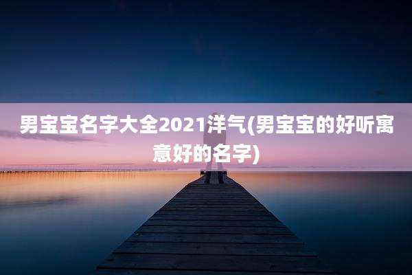 男宝宝名字大全2021洋气(男宝宝的好听寓意好的名字)