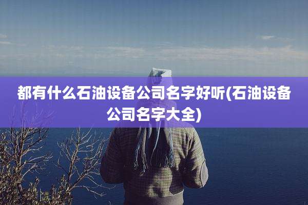 都有什么石油设备公司名字好听(石油设备公司名字大全)