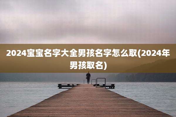 2024宝宝名字大全男孩名字怎么取(2024年男孩取名)