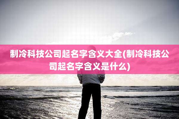 制冷科技公司起名字含义大全(制冷科技公司起名字含义是什么)