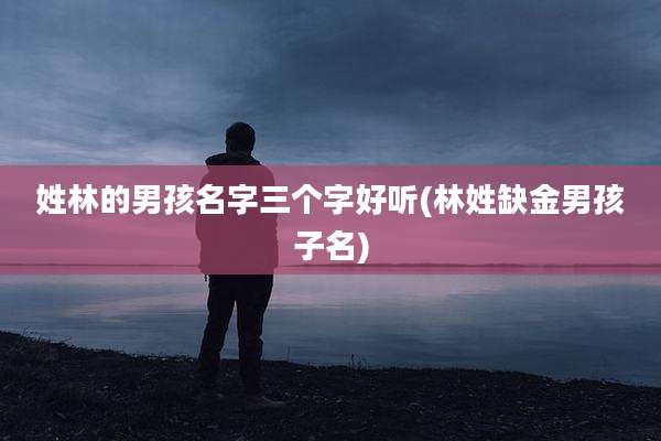 姓林的男孩名字三个字好听(林姓缺金男孩子名)