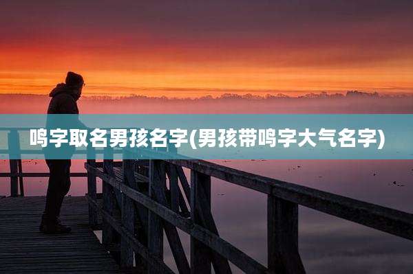 鸣字取名男孩名字(男孩带鸣字大气名字)