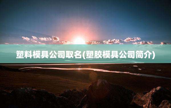 塑料模具公司取名(塑胶模具公司简介)