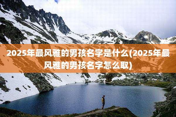 2025年最风雅的男孩名字是什么(2025年最风雅的男孩名字怎么取)